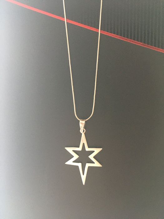 Серебряный кулон+цепочка