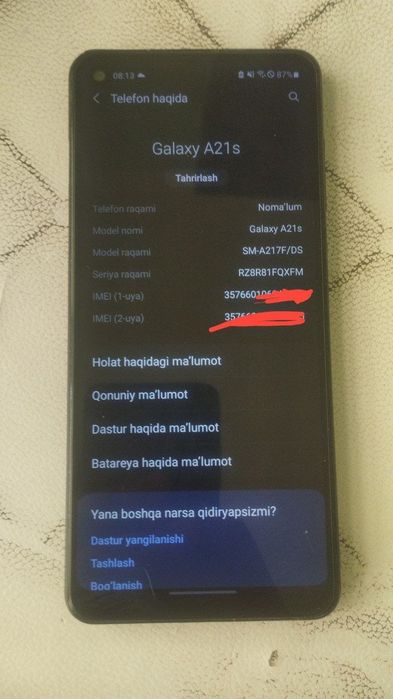 SAMSUNG A21s hotira 64/4
