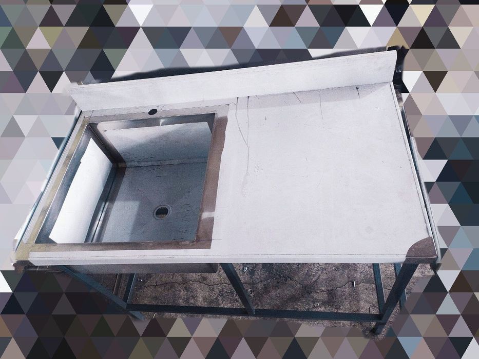 Моечная ванна с рабочей поверхностью