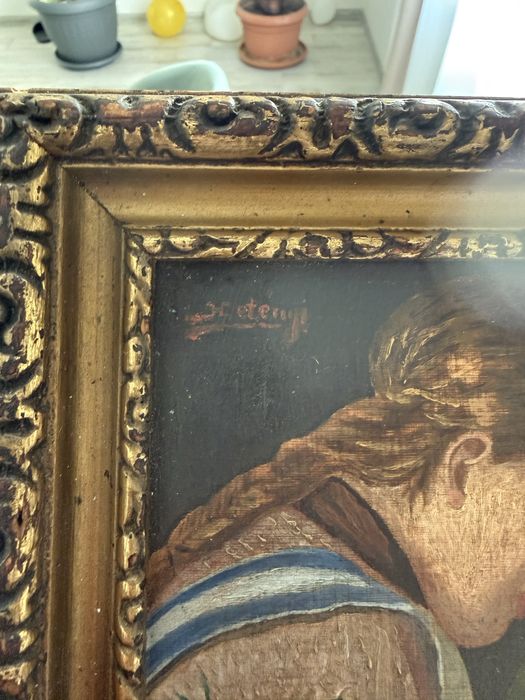 Tablou ulei pe panza vechi de colectie