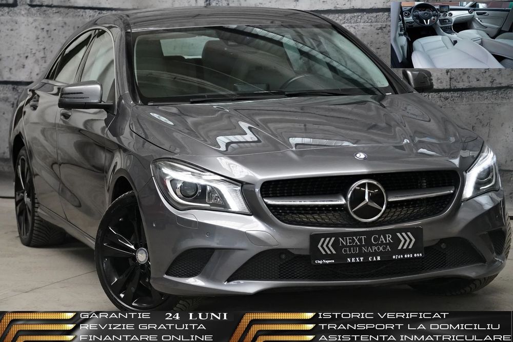 Mercedes-Benz CLA 200 GARANTIE 24 LUNI*RATE*1.8D*Automata*Piele*Distronic*Line+Side*Memorii