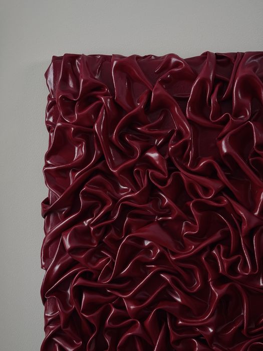Tablou sculptural in relief ‘Silk labyrinth’