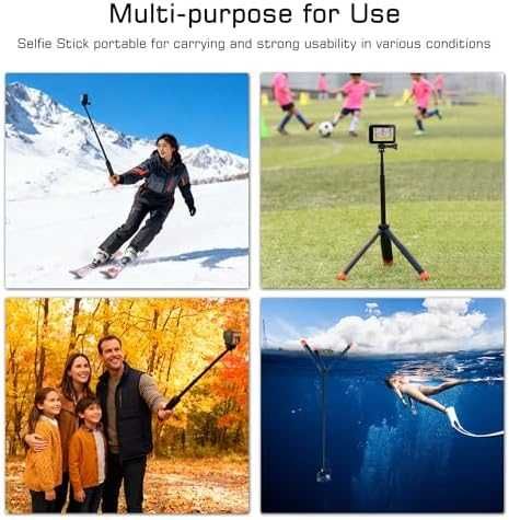 Нов Телескопичен водоустойчив селфи стик с трипод за екшън камера DJI