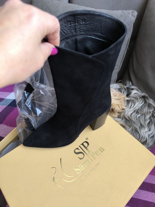 Боти велур Sara Pen