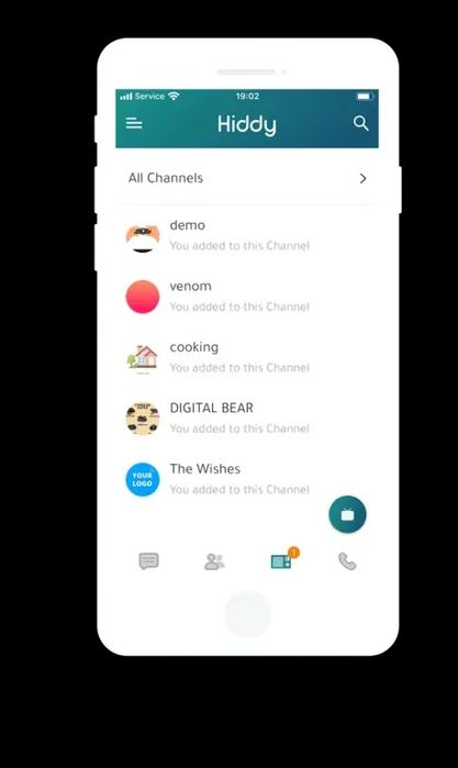 Клон Whatsapp, Telegram - " HIDDY" v. 2.3