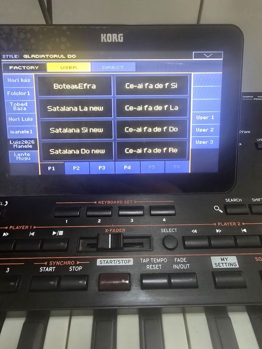 Set korg pa4/pa5x/pa3x/pa2/pa700/pa1000/2026 Automat introduceri noi Returnele vocii !