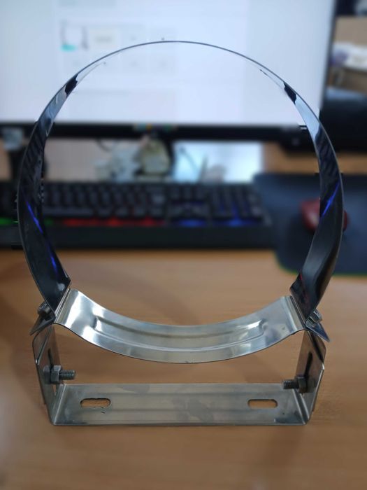 Suport fix perete 200 mm, pentru prindere tevi, burlane