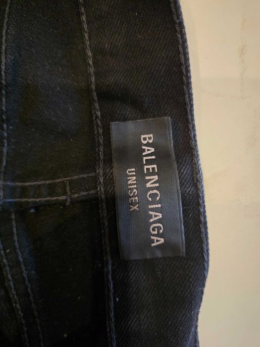 Balenciaga cut up jeans