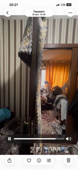 Сотилади Чилонзор 20 а квартал 2 хонали кирпич балкон 2×6