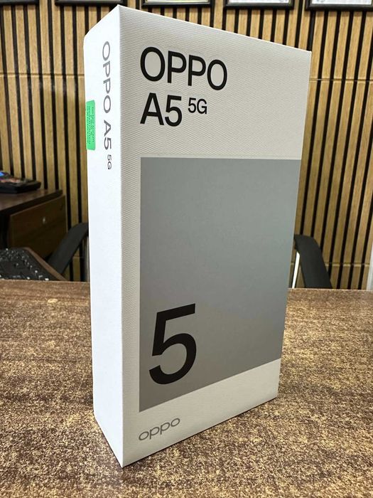 Чисто нов, запечатан Oppo A5 5G 4GB/128GB – Black Green