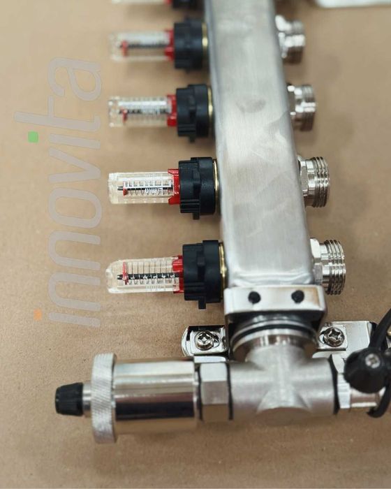 Колектор за подово отопление GiacoFloor–пълен комплект,готов за монтаж