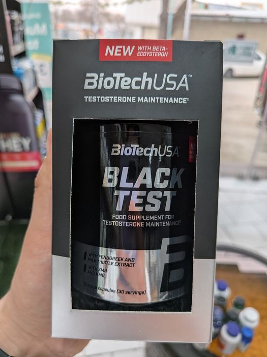 BioTechUSA Black Test | Поддержка тестостерона | 30 порций