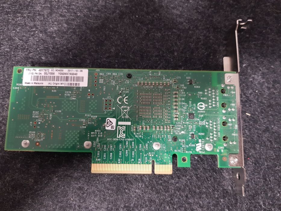 Placa de retea 10GB Dual Port RJ45 Intel X540-T2 Lenovo 49y7972