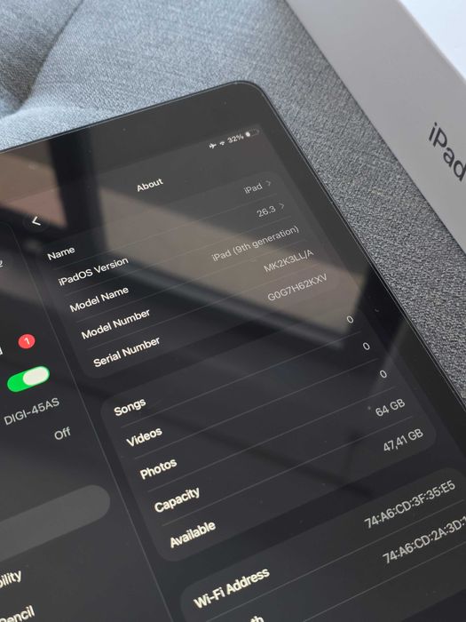 Apple iPad 9 (2021), 10.2", 64GB, Space Grey