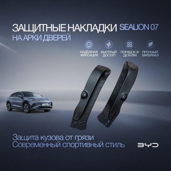 Защитные накладки на арки дверей для BYD Sealion 07