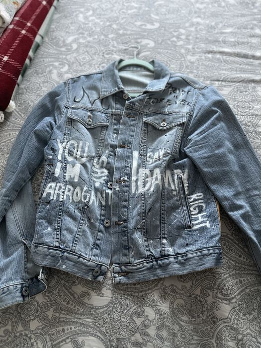 Geaca denim Custom Levi’s Vegeta 1/1 - Dragon Ball - marime M