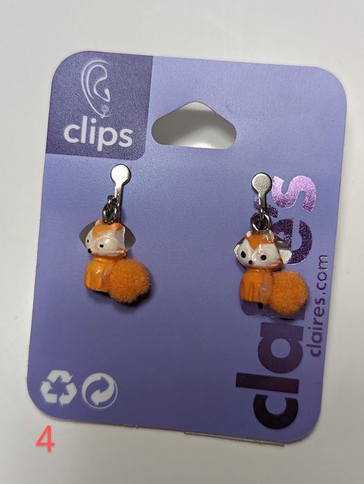 Детски обеци клипс Claire's