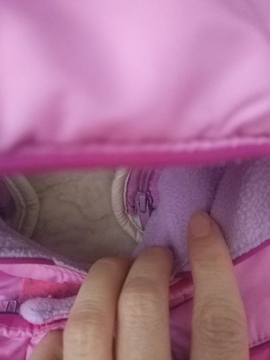 Комбинезон теплый для девочки, полностью все отстегивается