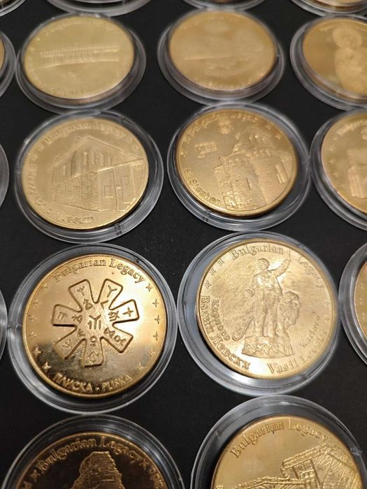 Сувенирни монети "Българското наследство" чисто нови, в капсули!