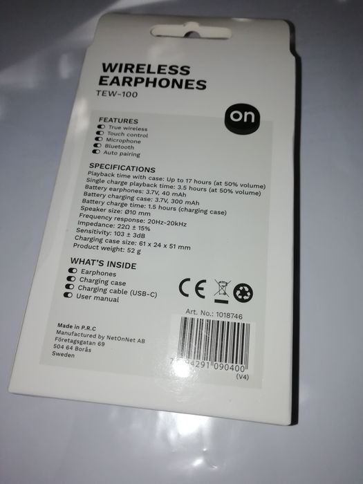 Безжични слушалки ON TEW-100