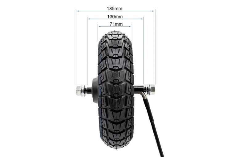 Motor 48V 800W + anvelopa tubeless 10x2.75-6.5" pentru KuKirin G2