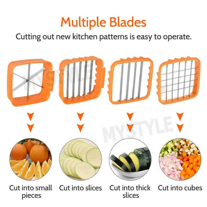 5 în 1 Dispozitiv de sectionare rapida fructe si legume. Nou ambalat