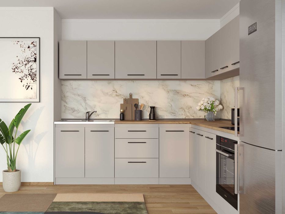 Set Mobila Bucatarie Colt Linea 240*240 Casmir C23 - Transport Gratuit