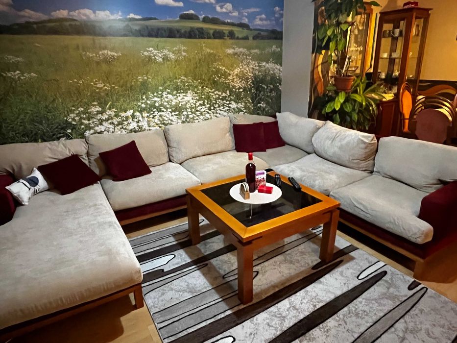 Голям П-образен диван 316 см – изключително запазен