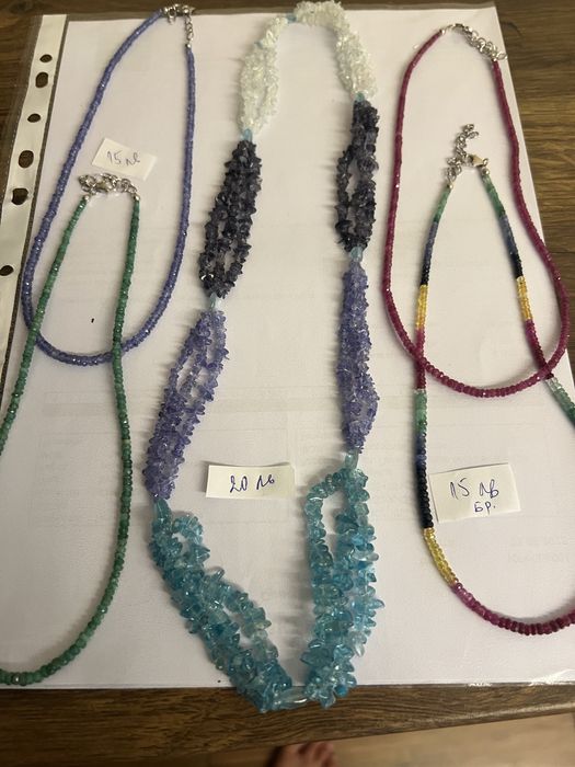 Гердани в различни цветове от камънии,