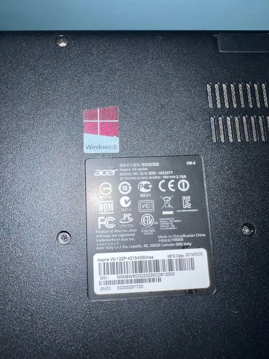 Лаптоп 11.6" (29.46 cm) Acer V5 !!МУЛТИТЪЧ ДИСПЛЕЙ!!