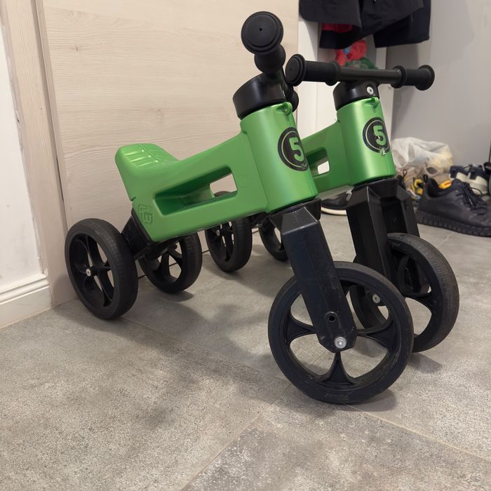 Bicicletă de echilibru Funny Wheels Rider Sport 2în1 pentru copii – Verde