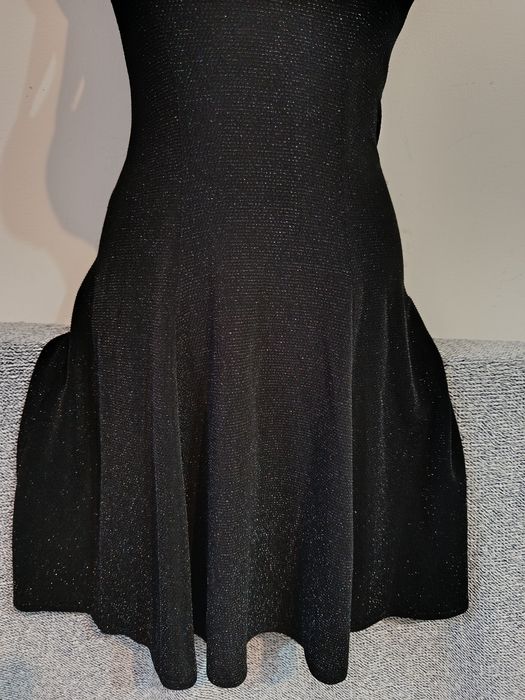 Rochiță neagra eleganta sexy strălucitoare Goth Rock Miss Miss mărimea Xs-S