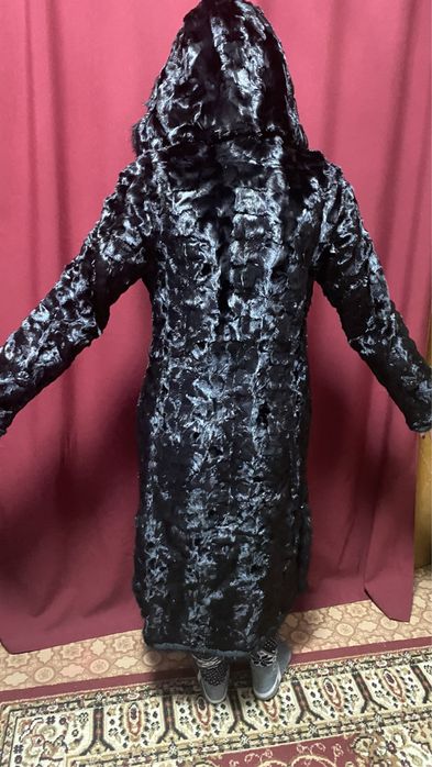 Шуба норка из кусочков стриженная