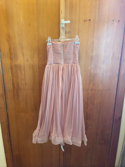 Rochie midi de ocazie roz pudrat Atmosphere Fashion marimea 36 S