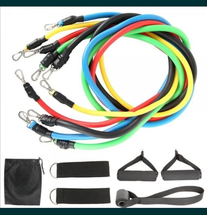 Набор трубчатых эспандеров для фитнеса жгут Бубновского 5в1