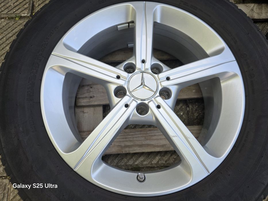 Лети джанти 17ки 5х112 Mercedes + зимни гуми 215/65/17 Bridgestone