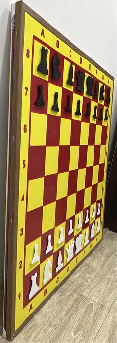 Демонстрационная доска шахматы 1 метр на 1 метр