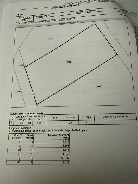 Teren in sat Vladiceni, Tomesti, 501 mp