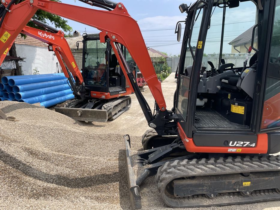 Servicii inchiriere miniexcavator sapaturi sant fundatii fose beci apa