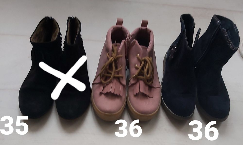 Ghete piele marimea 36