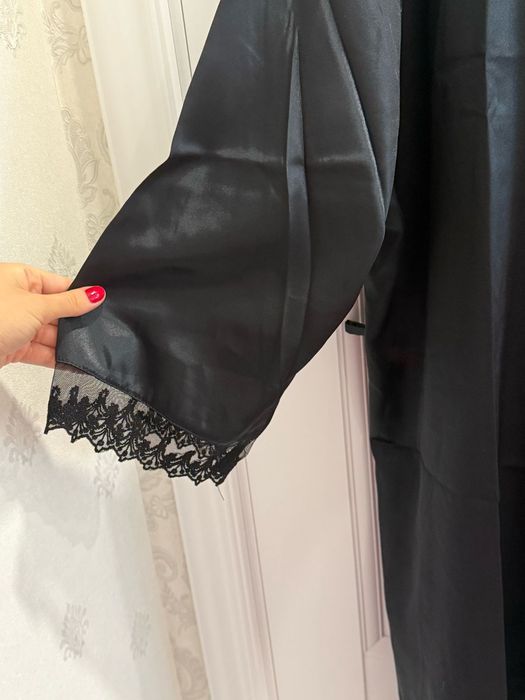 Халат шелковый натуральный , размер 52-54,