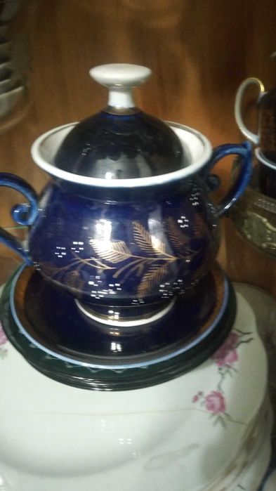 Сервиз фарфор кобальт ссср