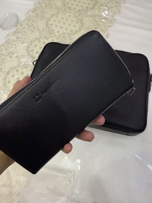 Кожанный сумка для ноутбука или документа