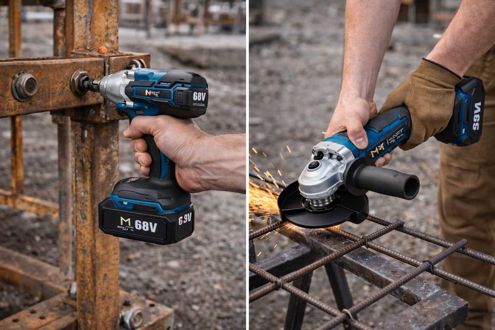 Set Scule 2 in 1 Matrix Max 68V Cheie Impact + Polizor Unghiular