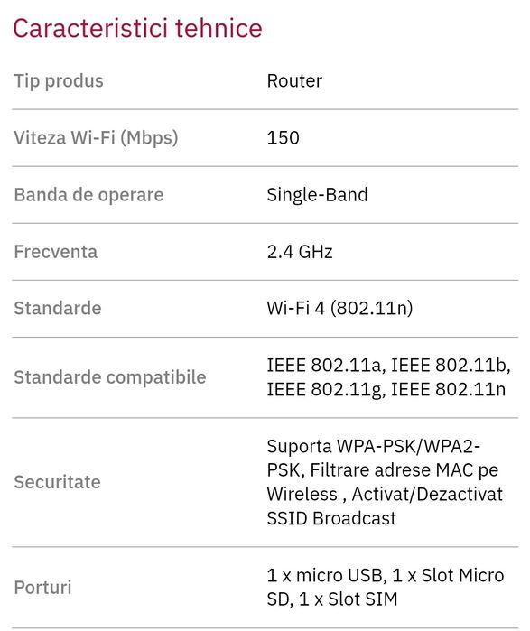 Router portabil 3G/4G LTE TP-LINK M7350