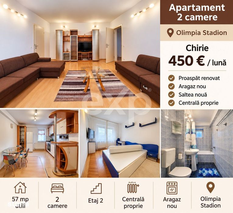 Apartament 2 camere Olimpia Stadion