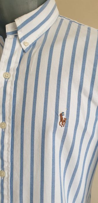 POLO Ralph Lauren Cotton Slim Fit  Mens Size / М НОВО ! ОРИГИНАЛ! Мъжка Риза!