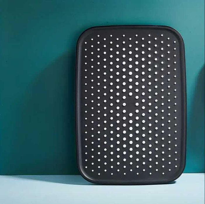 Cap / para  dus, efect ploaie, negru mat + coloana prindere perete