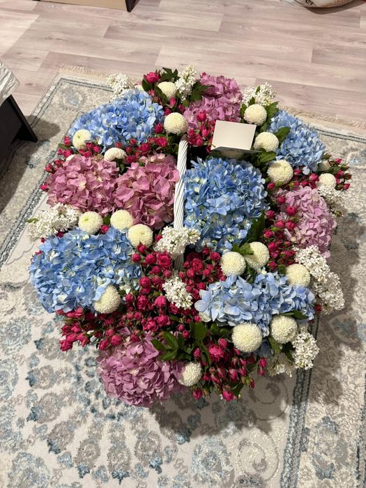 Цветы в корзинке