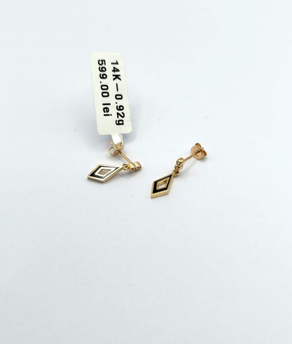 Bijuteria Royal cercei aur 14k 0.92 gr